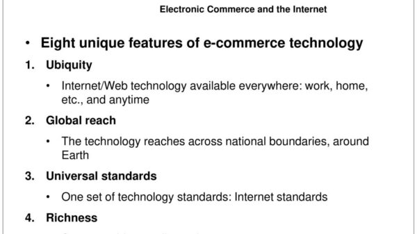 10 Unique Features of E-Commerce