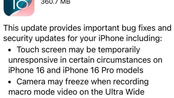 Ios 18.0.1—Apple Issues New Update Warning To Iphone Users