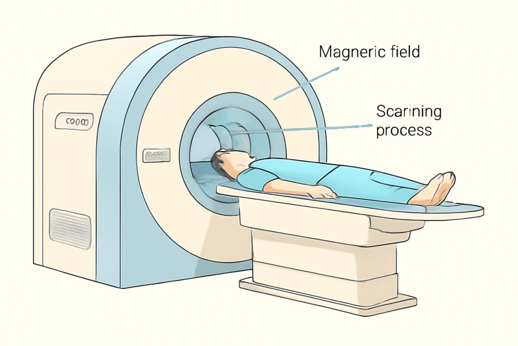 MRI scan procedure